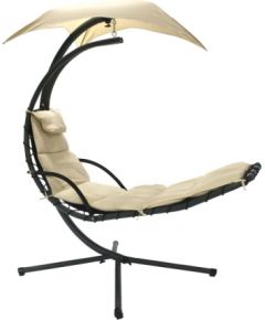 Šūpuļkrēsls DREAM ar jumtiņu, H205cm, krāsa: bēšs