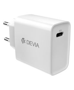 Devia сетевое зарядное устройство USB-C / 20W / 3A белое