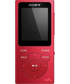 Sony Walkman NW-E394B MP3 Player, 8GB, Red