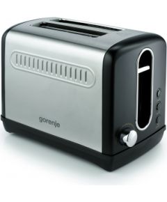 Gorenje Toaster T1100CLBK Power 1100 W, Number of slots 2, Housing material Plastic/Metal, Black