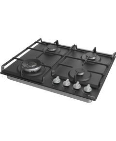 Gorenje Hob GW641EXB Gas, Number of burners/cooking zones 4, Mechanical, Black