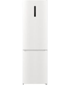Gorenje Refrigerator NRK6202AW4 Energy efficiency class E, Free standing, Combi, Height 200 cm, No Frost system,   net capacity 235 L, Freezer net capacity 96 L, Display, 38 dB, White