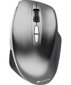 Canyon  2.4 GHz  Wireless mouse ,with 7 buttons, DPI 800/1200/1600, Battery:AAA*2pcs  ,Dark gray72*117*41mm 0.075kg