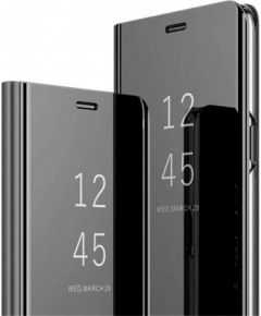 Fusion Clear View Case Grāmatveida Maks Priekš Huawei Honor 8A / Y6S / Y6 (2019) Melns