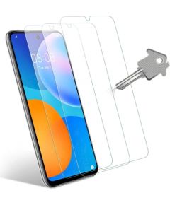 (Ir veikalā) Tempered Glass Gold aizsargstikls Huawei P Smart 2021