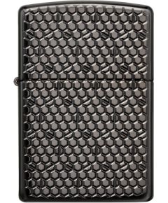 Zippo šķiltavas 49021 Armor™ Black Ice® Hexagon design