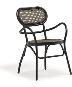 Dārza krēsls BOLGHERI 56x62xH83cm, brūns / melns