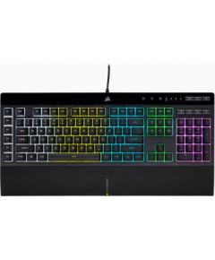 Corsair K55 RGB PRO Gaming Keyboard, RGB LED light, NA, Wired, Black