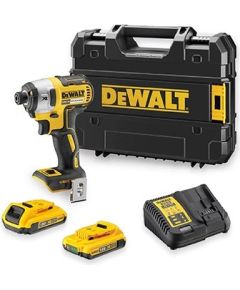 Dewalt DCF887D2-QW 18V XR Impulsa skrūvgriezis ar bezoglīšu motoru, 205Nm, 400W