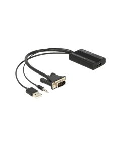 DELOCK VGA to HDMI Adapter with Audio