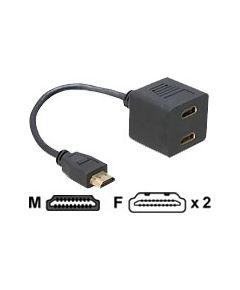 DELOCK Adap HDMI plug 2x HDMI jack