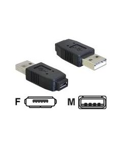 DELOCK Adapt USB mic-A+B Buch toUSB2.0-A