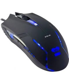 E-Blue Cobra II Junior Игровая мышь с Дополнительными кнопками / LED Подсветка / 1600 DPI / USB Черная