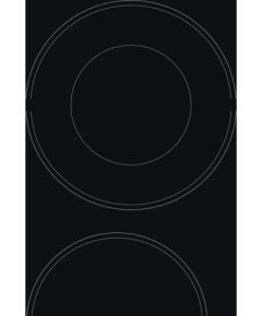 Ariston Hotpoint Hob HR 632 B Vitroceramic, Number of burners/cooking zones 4, Touch control, Timer, Black