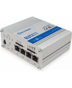 Teltonika Industrial Router 4G LTE Cat6 DualSIM RUTX11 867 Mbit/s, Ethernet LAN (RJ-45) ports 4, 4G, 1, Bluetooth, Antennas: 1x Bluetooth, 1x GNSS, 2x WiFi, 2x LTE