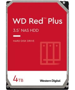 Western Digital HDD NAS WD Red Plus (3.5'', 4TB, 128MB, 5400 RPM, SATA 6 Gb/s)