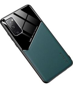 Mocco Lens Leather Back Case Aizmugurējais Ādas Apvalks Samsung Galaxy S21 Plus Zaļš
