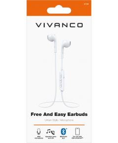 Vivanco беспроводные наушники Free&Easy Earbuds, белые (61736)