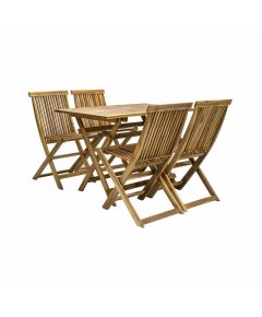 Dārza mēbeļu komplekts FINLAY, galds un 4 krēsli (13181), 110x75xH72cm