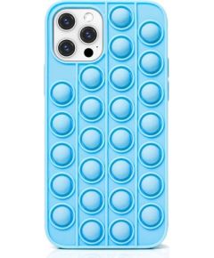 Mocco Bubble Case Антистрессовый Cиликоновый чехол для Apple iPhone 12 Pro Max Синий