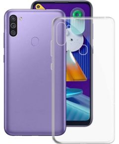 Mocco Ultra Back Case 1 mm Aizmugurējais Silikona Apvalks Priekš Samsung Galaxy M11 Caurspīdīgs