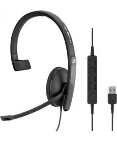 SENNHEISER SC 130 USB WIRED HEADSET MONOAURAL INLINE CALL CONTROL MS