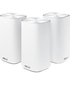 ASUS ZenWiFi mini AC CD6 AC1500, white, Router and 2x satellite set, 3er-Bundle (90IG05S0-BO9420)