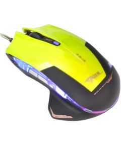 E-Blue EMS124GR Игровая мышь с Дополнительными кнопками / LED Подсветка RGB / 2400 DPI / Avago Chipset / USB Зеленая