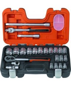 Bahco Hex socket set 10-32mm 1/2" 24pcs