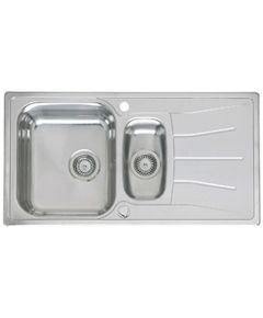 Reginox virtuves izlietne Diplomat 1.5 Lux (R), 1.5 bļoda ar plauktu, 950x500 mm /kastē/ Virtuves izlietnes