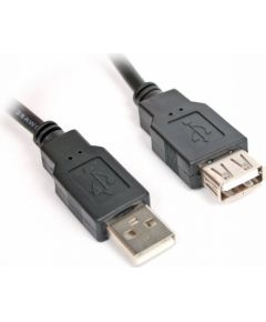 Omega AM-AF USB Vads Pagarinātājs 3m Melns