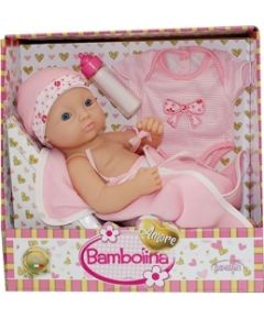 BAMBOLINA new born baby doll Amore, 34cm, with accessories, BD1831