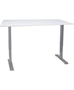 Desk ERGO with 2-motors 140x80x60-125cm white/grey