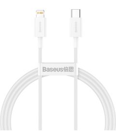 Baseus Superior CATLYS-02 USB-C -> Lightning datu un uzlādes vads 20W / PD / 0.25 cm balts