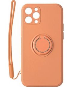 Mocco Pastel Ring Silicone Back Case Силиконовый чехол для Apple iPhone 12 Max Оранжевый