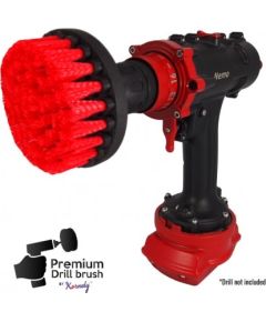 Профессиональная щетка Premium Drill Brush - жесткий, красный, 10цм.