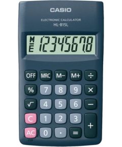 Kabatas kalkulators CASIO HL-815L, 70 x 118 x 18 mm, melns