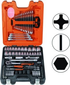 Bahco Socket and spanners set 1/4" and 1/2"94 pcs Metric+INCH