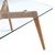 Придиванный столик HELENA 120x60xH45см, столешница: 8мм прозрачное стекло, дубовые ножки