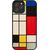 MAN&WOOD case for iPhone 12 Pro Max mondrian wood black