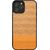 MAN&WOOD case for iPhone 12 Pro Max herringbone arancia black