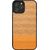 MAN&WOOD case for iPhone 12/12 Pro herringbone arancia black
