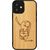 MAN&WOOD case for iPhone 12 mini cat with red fish