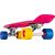 Schreuderssport Plastic skateboard NIJDAM PUNKY POWER N30BA05 Fuchsia/Yellow/Blue