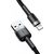 Baseus CALKLF-BG1 Cafule USB lightning kabelis 2,4A / 1m melns
