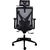 Biroja krēsls MIKE 64x65xH110-120cm, sēdvieta: audums, atzveltne: tīklveida audums, krāsa: melns / pelēks