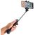RoGer Selfie Stick + Tripod Statnis ar Bluetooth Tālvadības pulti Melns