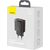 Baseus CCXJ B01 Compact Quick Charger USB, USB-C, 20W melns lādētājs