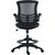 Augsts darba krēsls TRIBECCA 62,5x62xH109-128,5cm, sēdvieta un atzveltne: melns / pelēks sieta audums, melns rāmis