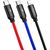 Baseus 3in1 kabelis USB-C / Lightning / Micro 3,5A 0,3m melns